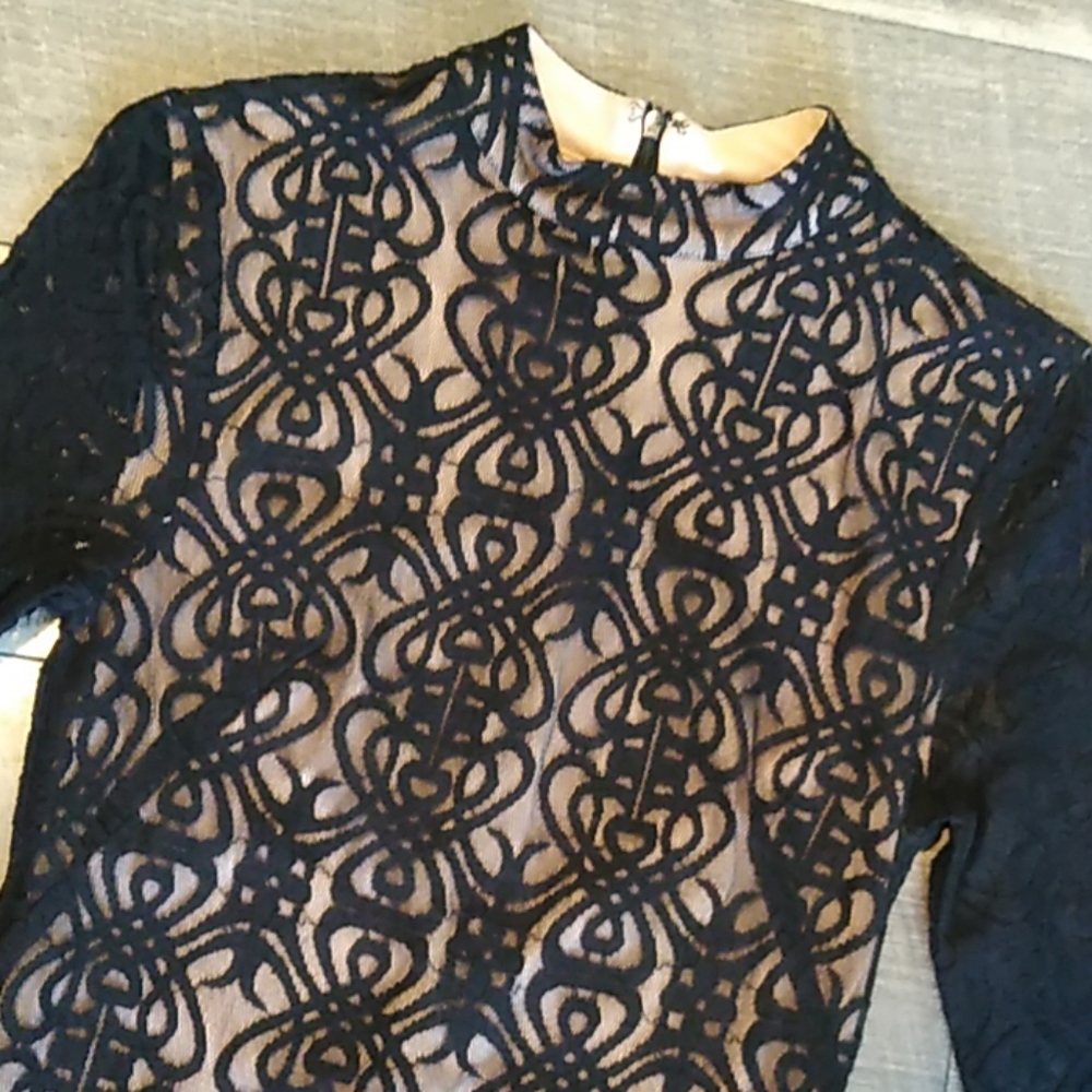 Forever 21 black and nude dress